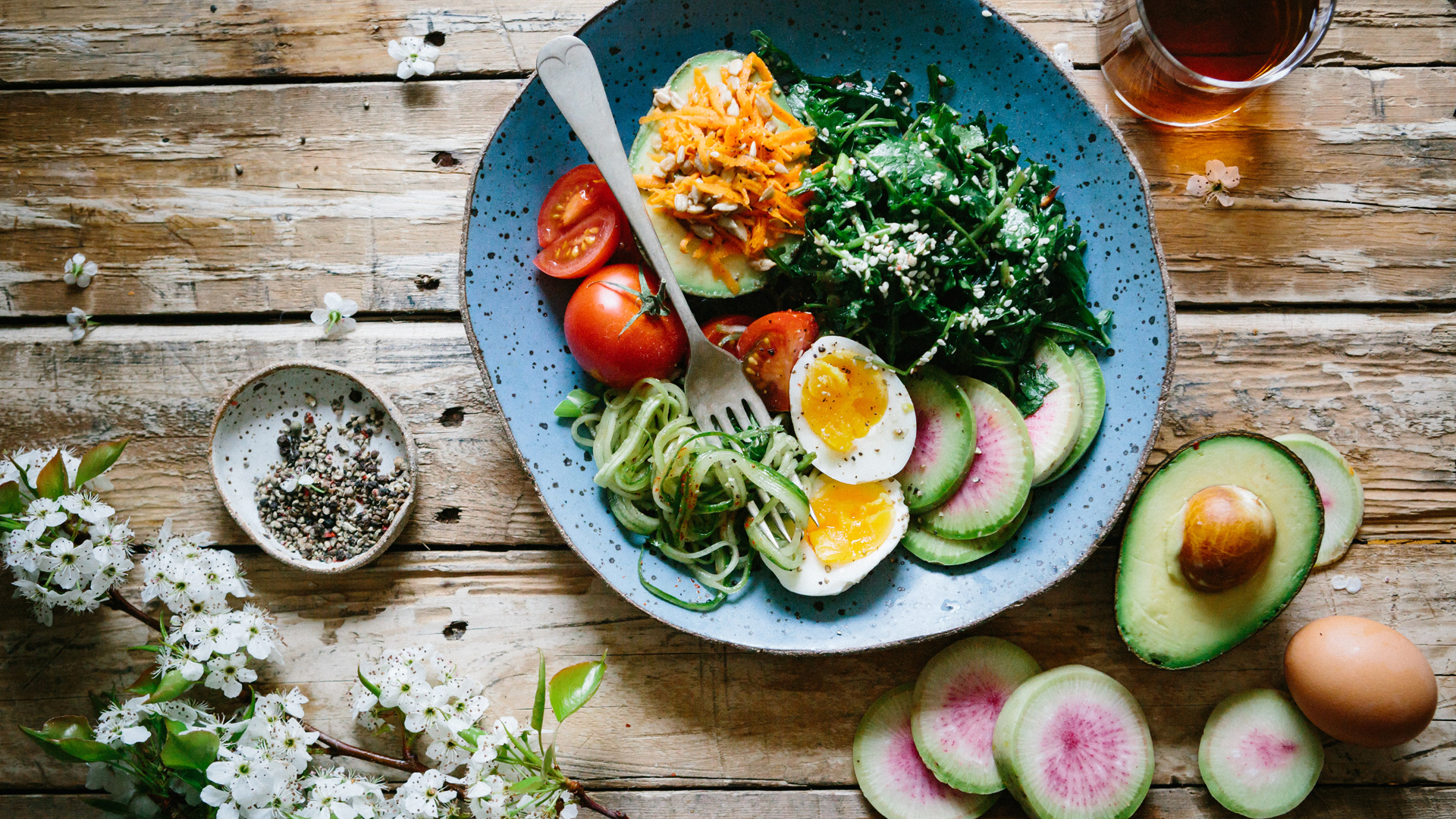 A plate of healthy food