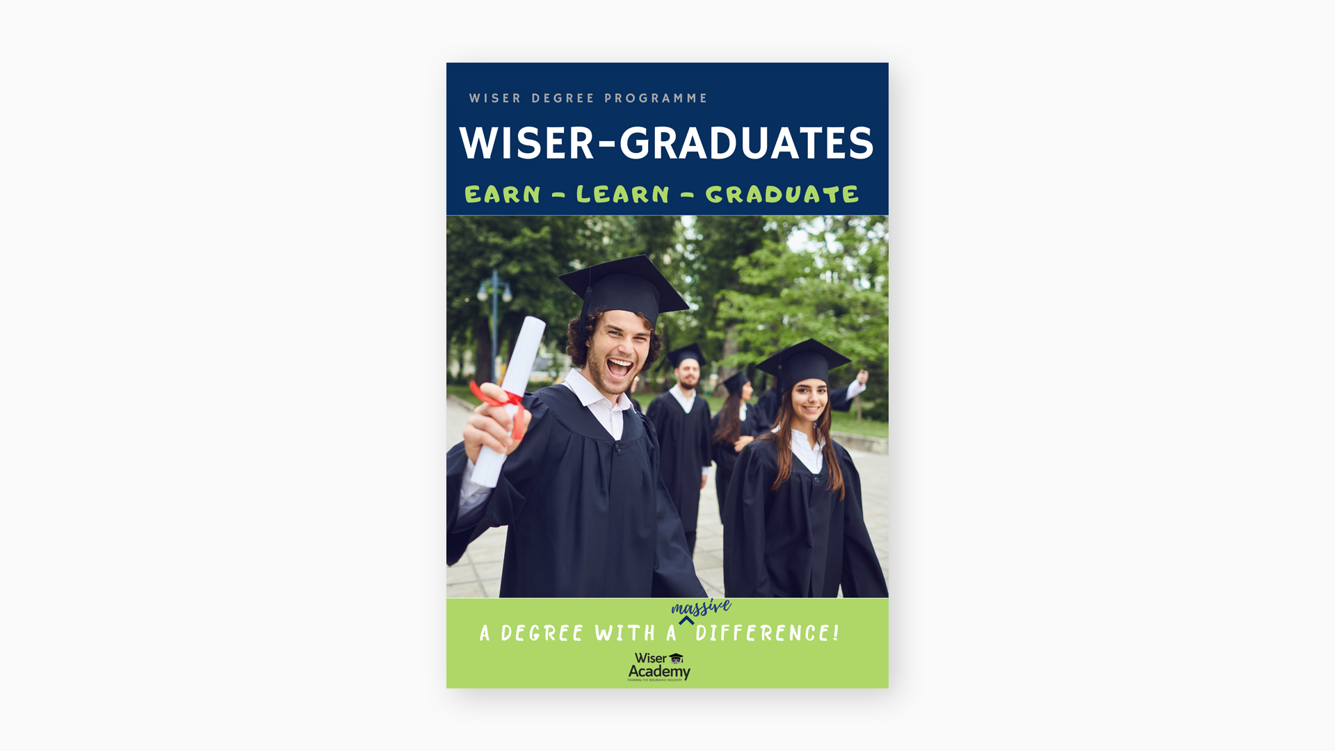 Wiser graduates brochure cover