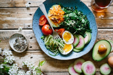 A plate of healthy food